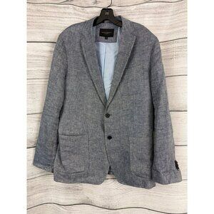 Banana Republic Mens Tailored Fit Lightweight Blue Blazer Jacket 42R